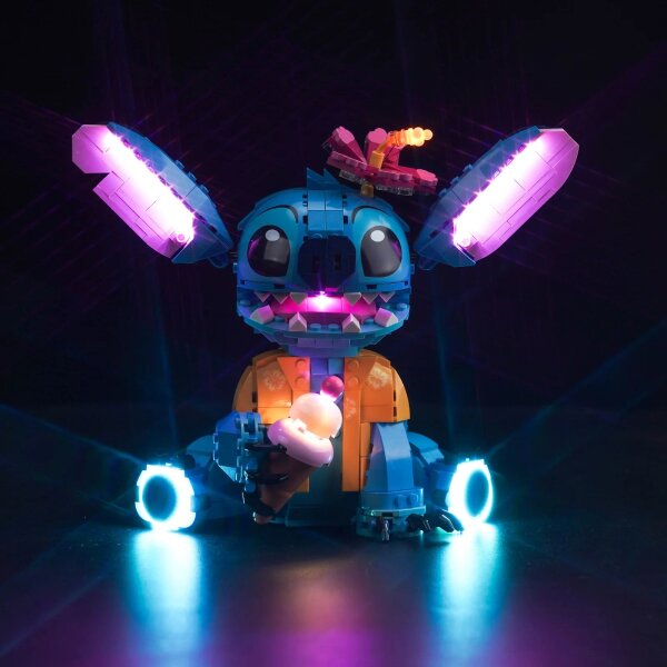 BB Set di illuminazione a LED per LEGO&reg; 43249 Stitch, incluso telecomando