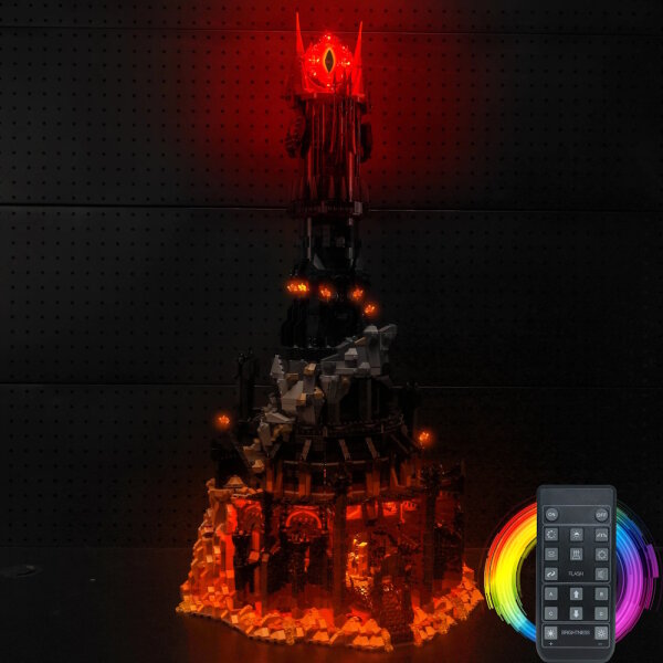 BB LED Lighting Set for LEGO&reg; 10333 The Lord of the Rings - Barad-Dur including remote control