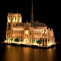 BB LED Beleuchtungs-Set f&uuml;r LEGO&reg; 21061 Notre Dame de Paris inkl. Fernbedienung