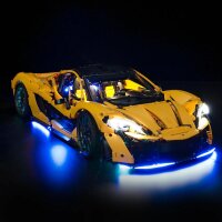 BB Kit d&eacute;clairage LED pour LEGO&reg; 42172 McLaren P1 avec t&eacute;l&eacute;commande
