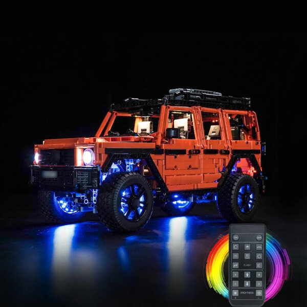 BB LED Beleuchtungs-Set f&uuml;r LEGO&reg; 42177 Mecedes-Benz G 500 Professinal Line inkl. Fernbedienung