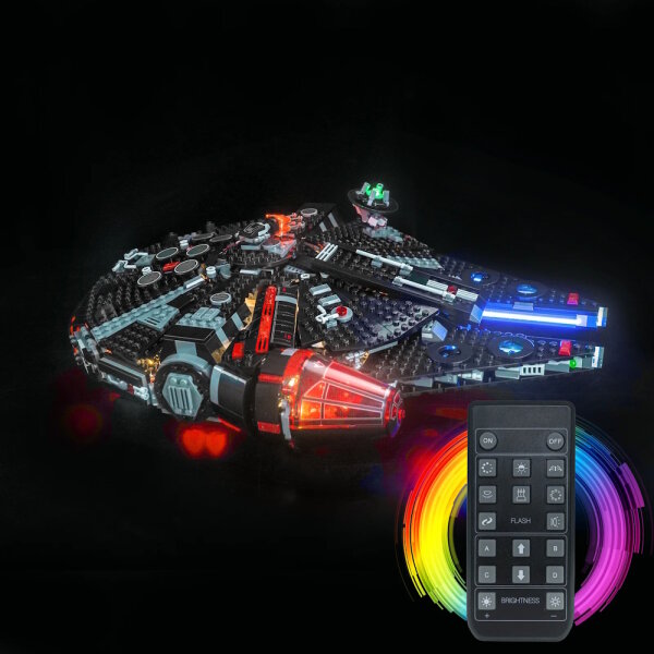 BB LED Lighting Set for LEGO&reg; 75389 Star Wars - The Dark Falcon including remote control