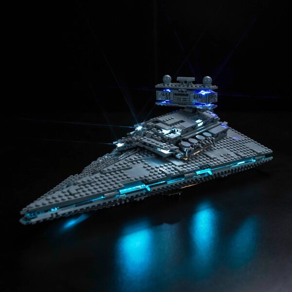 BB LED Beleuchtungs-Set f&uuml;r LEGO&reg; 75394 Star Wars - Imperialer Sternenzerst&ouml;rer inkl. Fernbedienung