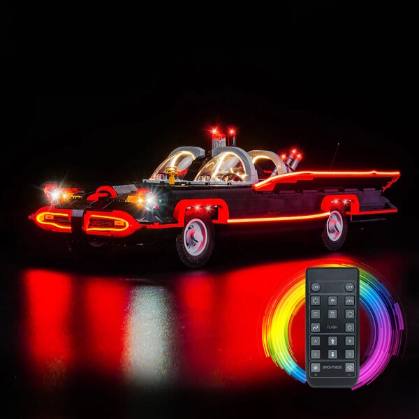BB LED Lighting Set for LEGO&reg; 76328 Batman - Batmobile from the 60s TV series including remote control