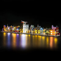 BB Set di illuminazione a LED per LEGO&reg; 76444 Harry Potter - I negozi di magia di Diagon Alley, incluso telecomando