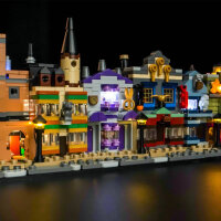 BB Set di illuminazione a LED per LEGO&reg; 76444 Harry Potter - I negozi di magia di Diagon Alley, incluso telecomando