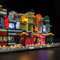 BB Set di illuminazione a LED per LEGO&reg; 76444 Harry Potter - I negozi di magia di Diagon Alley, incluso telecomando