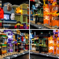 BB Set di illuminazione a LED per LEGO&reg; 76444 Harry Potter - I negozi di magia di Diagon Alley, incluso telecomando
