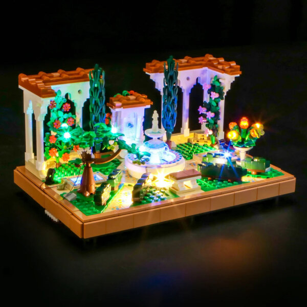 BB LED Lighting Set for LEGO&reg; 10359 Fountain Garden including remote control