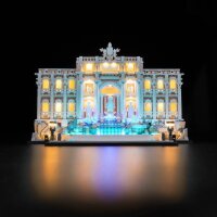 BB LED lighting set for LEGO&reg; 21062 Trevi Fountain including remote control
