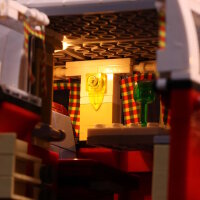 BB LED Beleuchtungs-Set f&uuml;r LEGO&reg; 10220 Volkswagen T1 Campingbus inkl. Fernbedienung