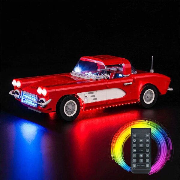 BB Set di illuminazione a LED per LEGO&reg; 10321 Corvette con telecomando