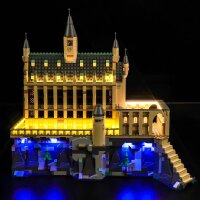 BB Set di illuminazione a LED per LEGO&reg; 76435 Harry Potter - Castello di Hogwarts, La Sala Grande con telecomando