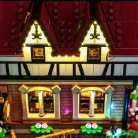 BB Set di illuminazione a LED per LEGO&reg; 10350 Tudor Corner House, incluso telecomando