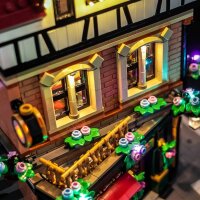 BB Set di illuminazione a LED per LEGO&reg; 10350 Tudor Corner House, incluso telecomando