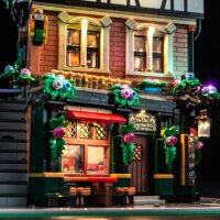 BB Set di illuminazione a LED per LEGO&reg; 10350 Tudor Corner House, incluso telecomando