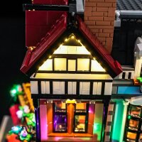BB Set di illuminazione a LED per LEGO&reg; 10350 Tudor Corner House, incluso telecomando