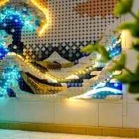 BB Set di illuminazione a LED per LEGO&reg; 31208 Hokusai - La grande onda incl. telecomando