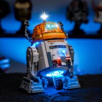 BB LED Lighting Set for LEGO&reg; 75416 Star Wars - Astromech Droid Chopper (C1-10P) including remote control