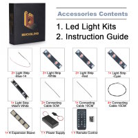 BB Kit d&eacute;clairage LED pour LEGO&reg; 42217 Chevrolet Corvette Stingray avec t&eacute;l&eacute;commande