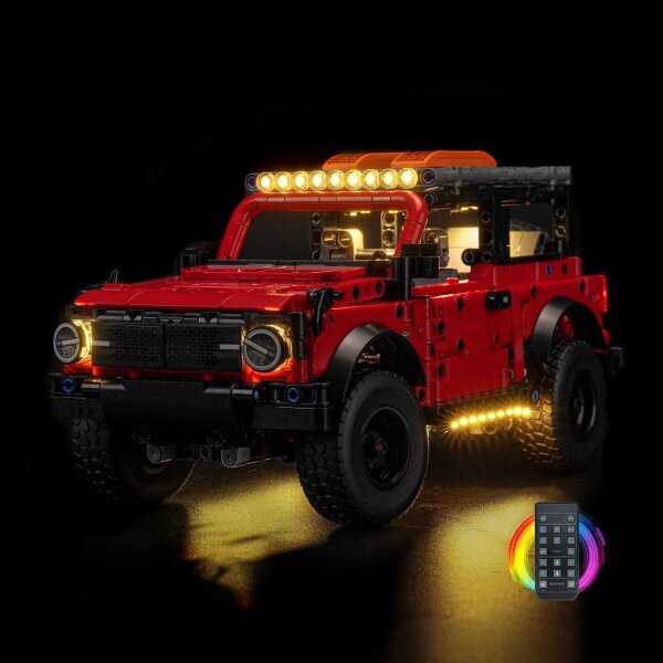BB LED Lighting Set for LEGO&reg; 42213 Ford Bronco Offroader including remote control