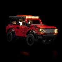 BB LED Lighting Set for LEGO&reg; 42213 Ford Bronco Offroader including remote control