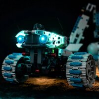 BB LED Lighting Set for LEGO&reg; 42211 Lunar Outpost Lunar Rover Spacecraft Including Remote Control