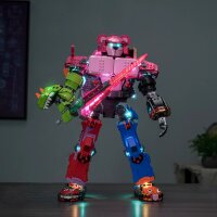 BB LED Lighting Set for LEGO&reg; 77078 Fortnite Mecha Leader including remote control