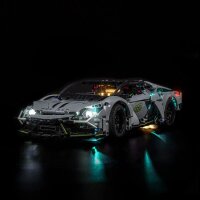 BB Kit d&eacute;clairage LED pour LEGO&reg; 42214 Lamborghini Revuelto Supercar avec t&eacute;l&eacute;commande