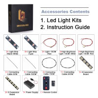 BB Kit d&eacute;clairage LED pour LEGO&reg; 42214 Lamborghini Revuelto Supercar avec t&eacute;l&eacute;commande