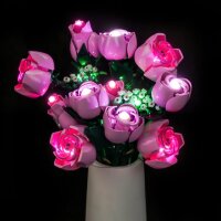 BB LED Beleuchtungs-Set f&uuml;r LEGO&reg; 10374 Rosa Rosenstrauss