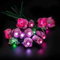 BB LED Beleuchtungs-Set f&uuml;r LEGO&reg; 10374 Rosa Rosenstrauss