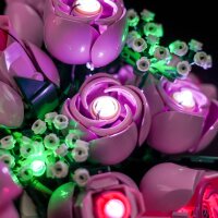 BB LED Beleuchtungs-Set f&uuml;r LEGO&reg; 10374 Rosa Rosenstrauss
