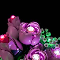 BB LED Beleuchtungs-Set f&uuml;r LEGO&reg; 10374 Rosa Rosenstrauss