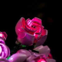 BB LED Beleuchtungs-Set f&uuml;r LEGO&reg; 10374 Rosa Rosenstrauss