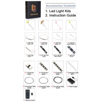 BB Set di illuminazione a LED per LEGO&reg; 75685 Emerald City Wall Art, incluso telecomando