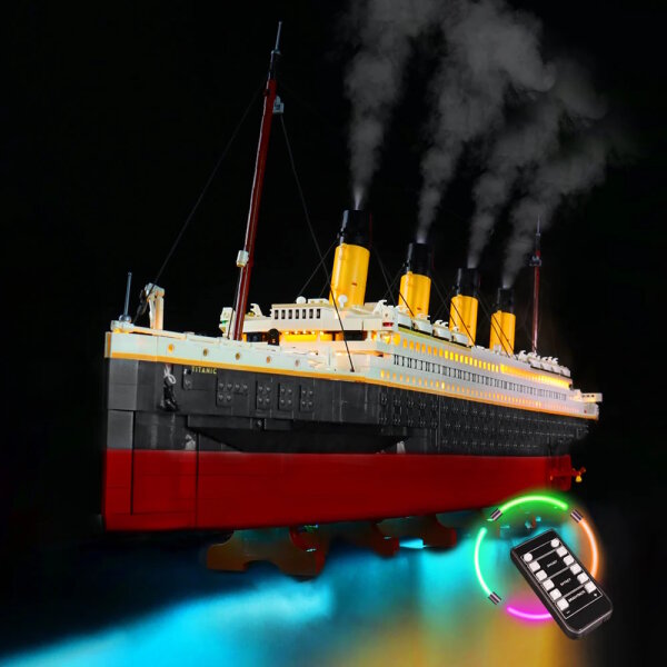 BB LED Lighting Set for LEGO&reg; 10294 Titanic including remote control