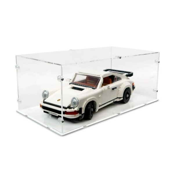 Display acrilico per LEGO&reg; 10295 Porsche 911 (con fondo bianco)