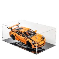 Pr&eacute;sentoir en acrylique XL pour LEGO&reg; 42056 Porsche 911 GT3 RS (avec base noire)