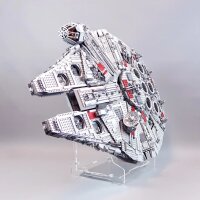 Acryl-Display Vertikal & St&auml;nder f&uuml;r LEGO&reg; 75192 Star Wars UCS Millennium Falcon - (Mit schwarzem Boden)