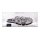 Acrylic display horizontal with stand for LEGO&reg; 75192 Star Wars UCS Millennium Falcon (With black base)