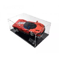 Acryl-Display XL f&uuml;r LEGO&reg; 42143 Ferrari Daytona SP3 (Mit schwarzem Boden)