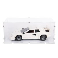 Pr&eacute;sentoir en acrylique pour LEGO&reg; 10337 Lamborghini Countach 5000 Quattrovalvole (avec base noire)