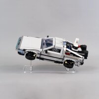 Support en acrylique pour LEGO&reg; 10300 La machine &agrave; remonter le temps de Retour vers le futur