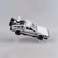 Support en acrylique pour LEGO&reg; 10300 La machine &agrave; remonter le temps de Retour vers le futur