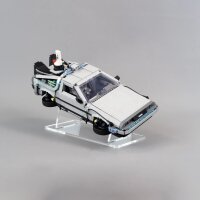 Support en acrylique pour LEGO&reg; 10300 La machine &agrave; remonter le temps de Retour vers le futur