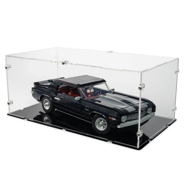 Acryl-Display f&uuml;r LEGO&reg; 10304 Chevrolet Camaro Z28 (Mit schwarzem Boden)