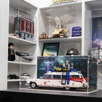 Acryl-Display f&uuml;r LEGO&reg; 10274 Ghostbusters Ecto 1 (Mit Boden- und Hintergrundbild)