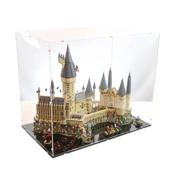 Acryl-Display f&uuml;r LEGO&reg; 71043 Harry Potter Schloss Hogwarts (Mit schwarzem Boden)