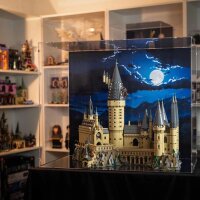 Acryl-Display f&uuml;r LEGO&reg; 71043 Harry Potter Schloss Hogwarts (Mit Hintergrundbild)